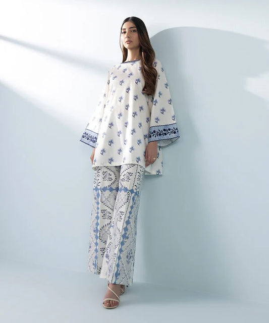 2 Piece - Embroidered Cambric Suit (ADULT)