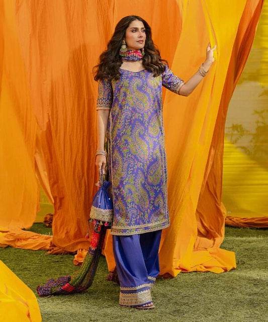 3 Piece - Printed Lawn Suit