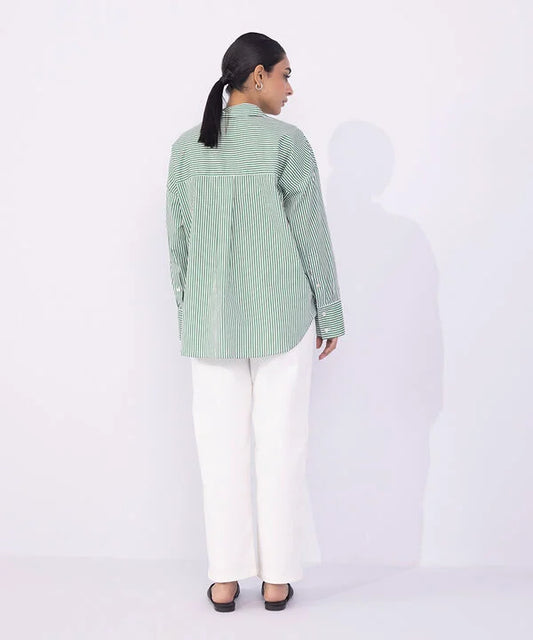 Regular-Fit Button Through Shirt
