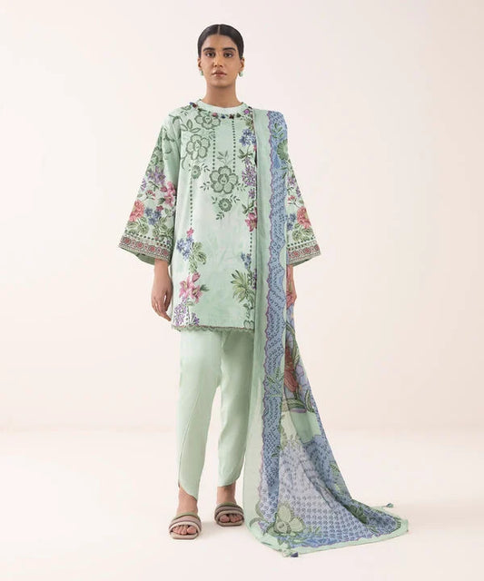 3 Piece - Printed Lawn Suit
