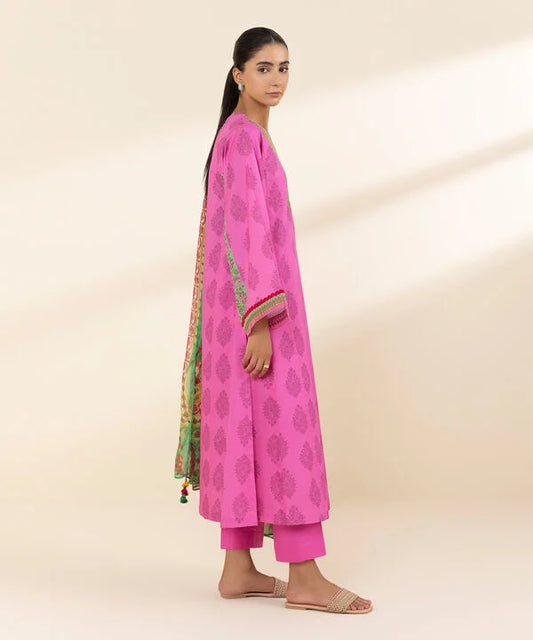 3 Piece - Embroidered Lawn Suit