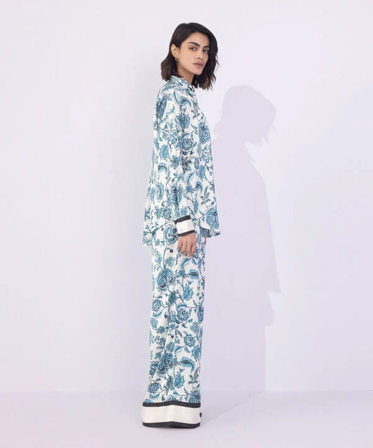 Printed Satin Shirt